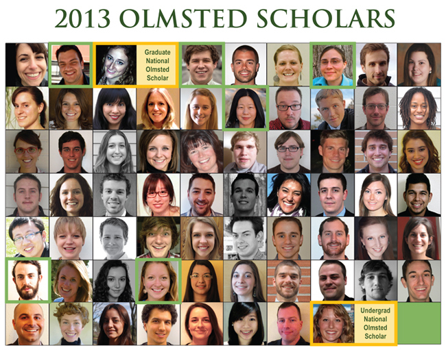 LAF Announces Winners of the 2013 Olmsted Scholar Awards