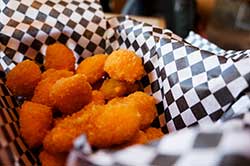 Famous Wisconsin cheese curds! credit: Lucy Wang