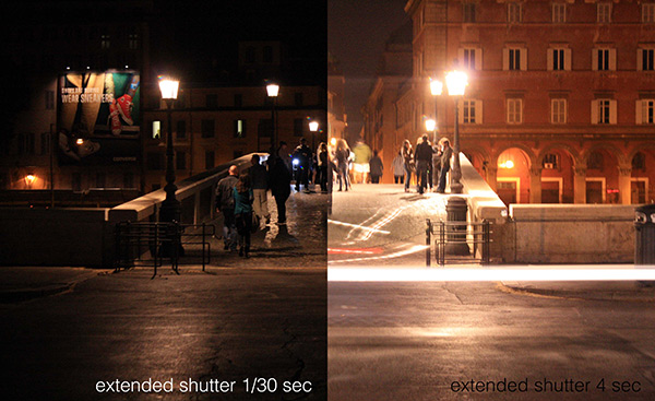 Shutter speed demonstrating lighting and blur results