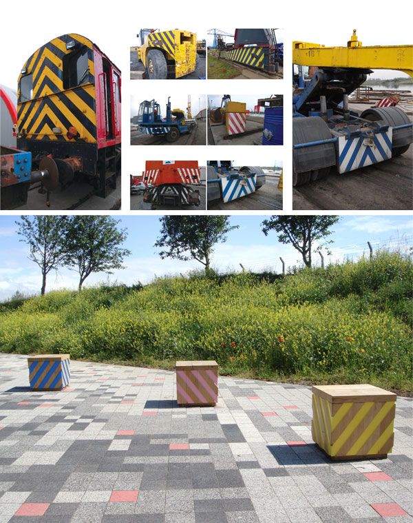 Land art - Chevron Cubes. Photo credit: United Creatives Ltd.