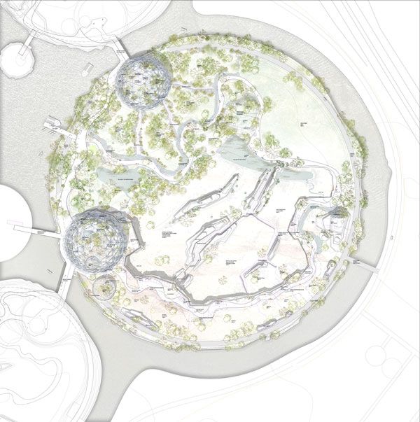 St Petersburg zoo competition phase masterplan of Africa. Image credit: TNplus