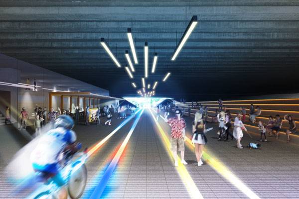 The Rail Corridor. Image courtesy of Tierra Design