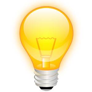 Having the great idea is the easy part. Image: By Jacob Hnri 6 - Based on File:Crystal Clear app ktip.png, CC BY-SA 3.0, https://commons.wikimedia.org/w/index.php?curid=12156362