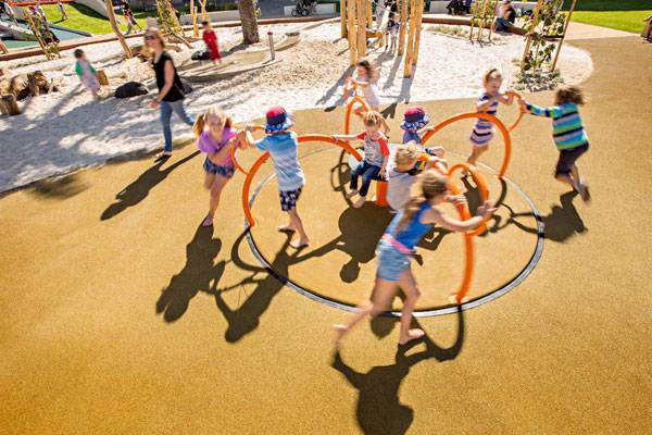 Glenelg Foreshore Playspace . Photo credit: Sweet Lime Photo