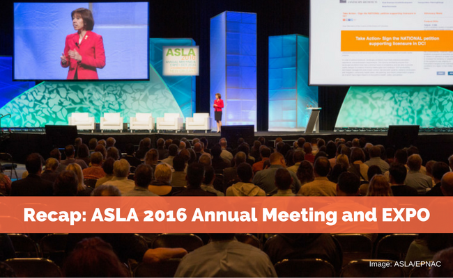 Recap: ASLA 2016 Annual Meeting and EXPO