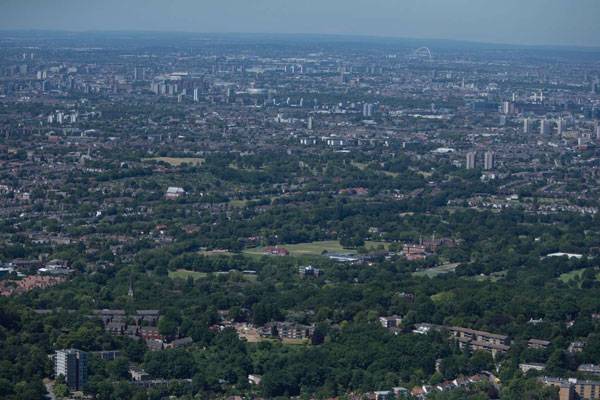 Looking toward Wembley from North London. Credit: Luke Massey and Greater London National Park Initiative