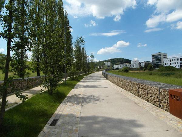 Water Retention Boulevard. Photo courtesy of ELYPS Landscape + Urban Design