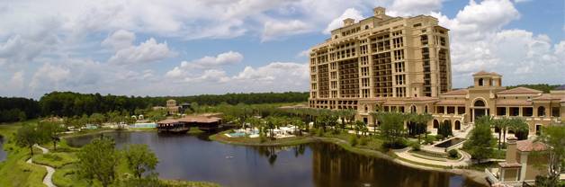 Lake feature at Four Seasons Orlando. Credit: EDSA