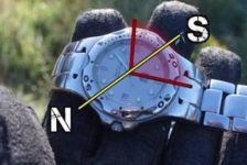 Find North using a Wrist-watch and the Sun - Navigation without a Compass