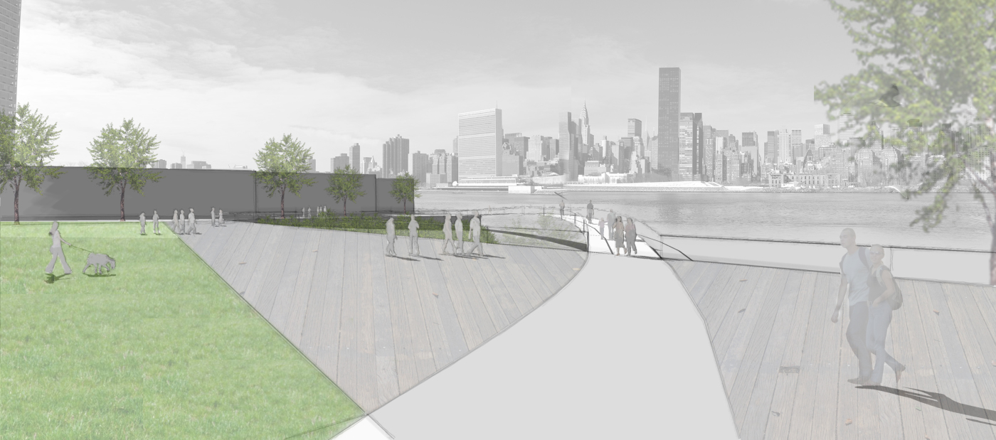 Manhattan view from proposed waterfront design