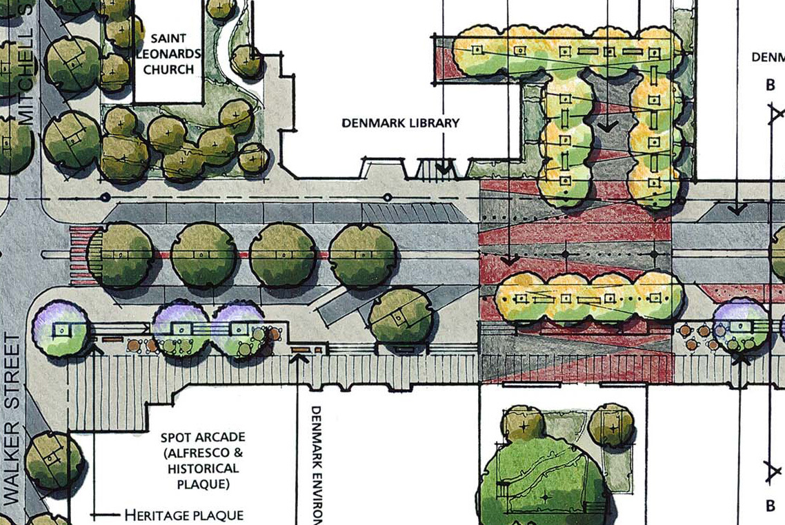 Demark Streetscape – Plan