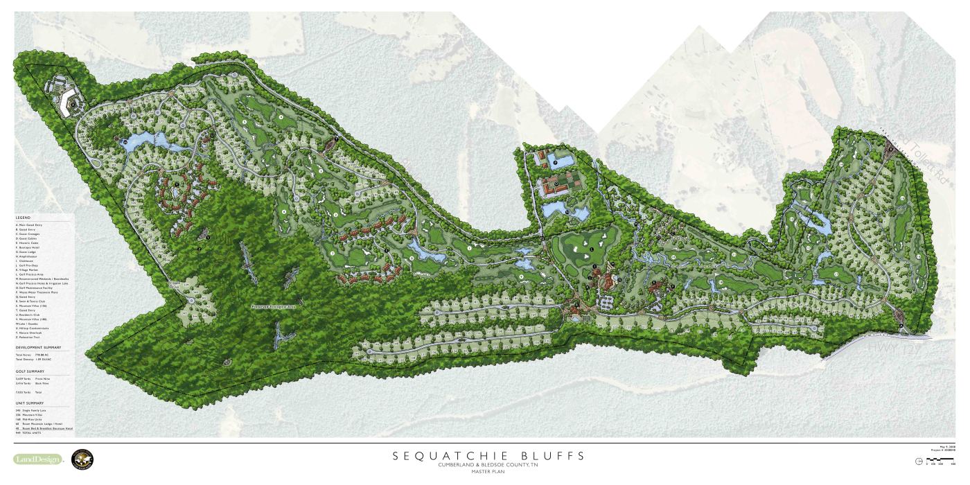 Tennessee Mountain Golf Community Masterplan