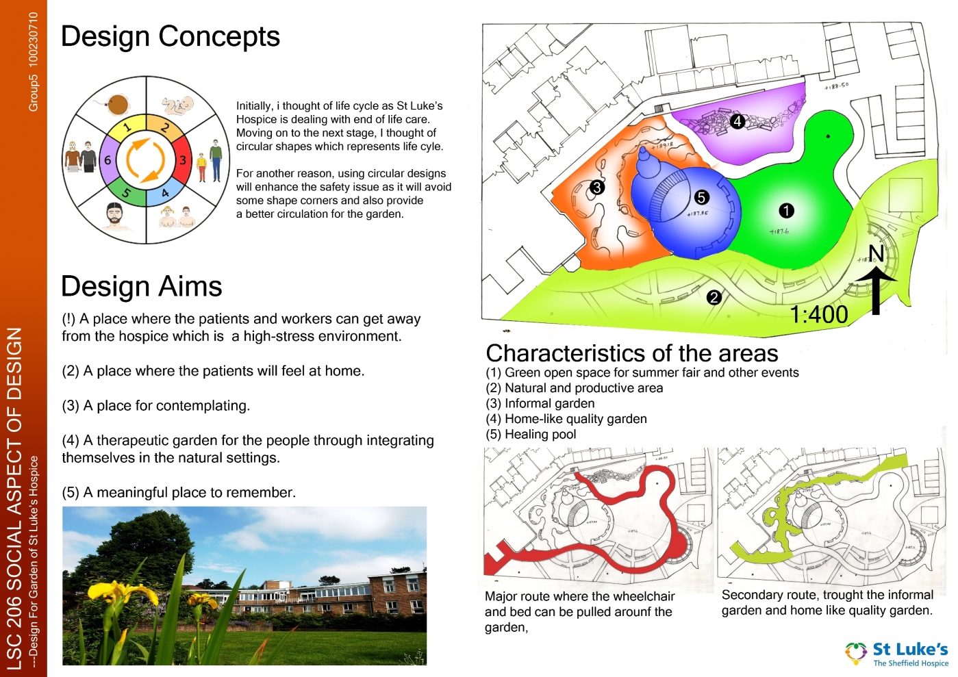 Hospice’s garden design 1