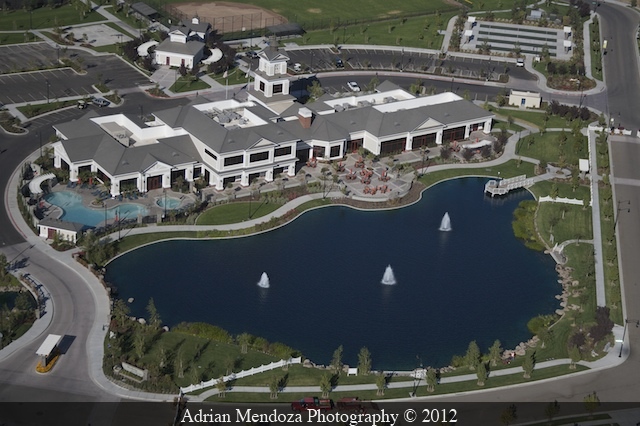 Aerial Photo of the Recreation Complex of a Senior Development in Manteca, California