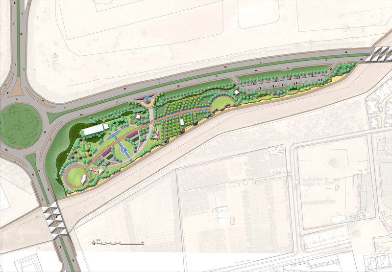 Community Park concept landscape masterplan