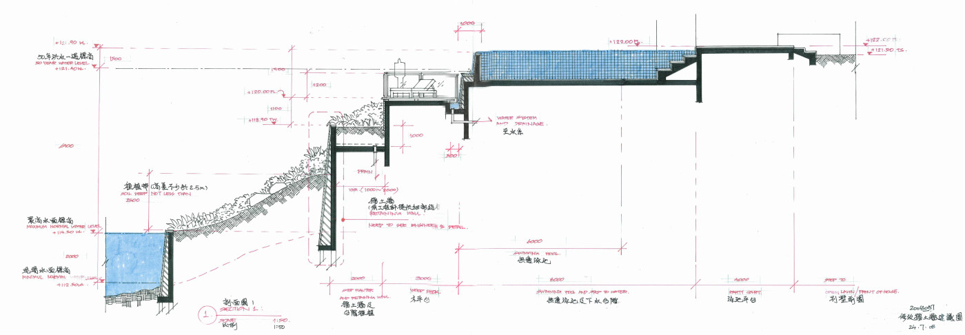 rev retaining wall (sec 1)