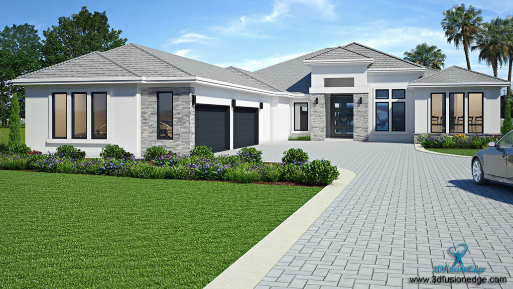 3D Architectural Exterior Rendering