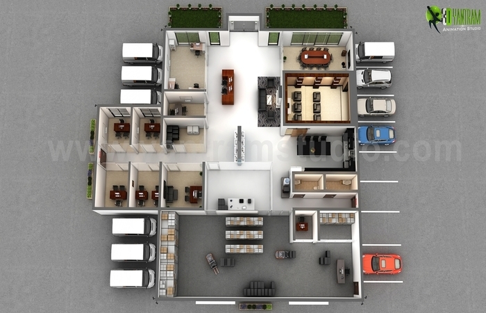 Modern Ideas and Inspiration Office Floor Plan Design - Land8