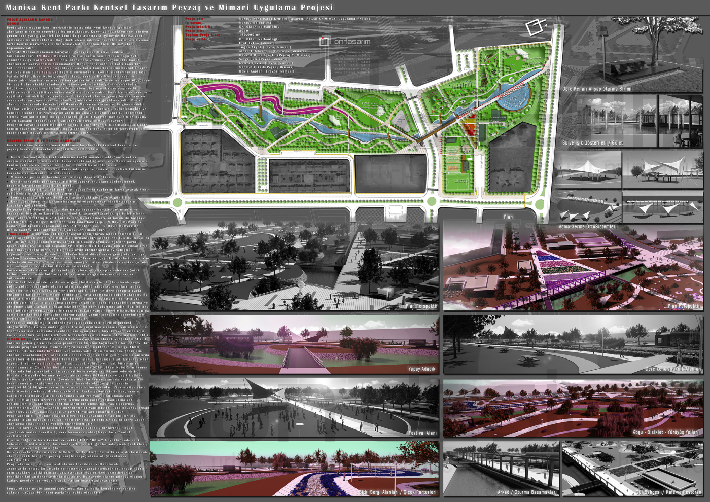 Manisa Urban Park Urban Design, Landscape & Architectural Working Projects