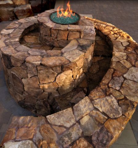 Spiral Water Feature/Fire Pit