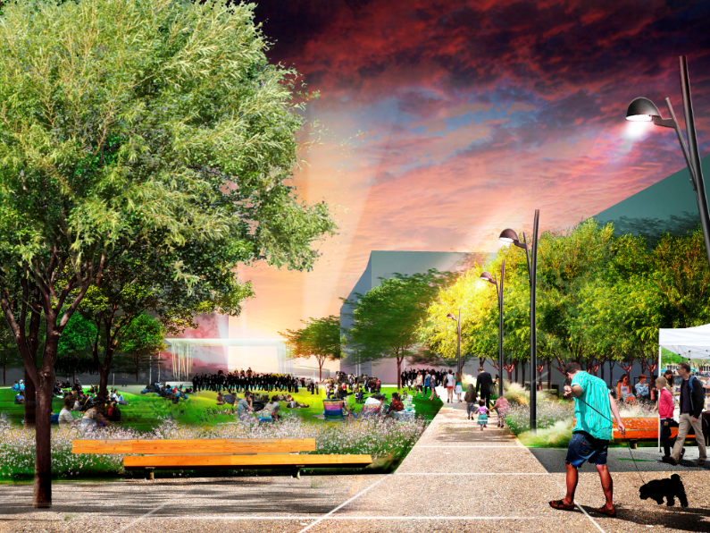 The newest extension of the Beltline will be not only a recreational amenity but also create a multi-modal transportation corridor. (Image: Design Workshop and Alta) 