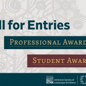 ASLA 2026 Professional and Student Awards Call for Entries