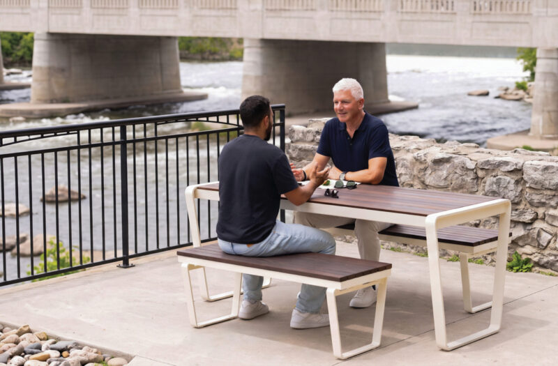 The Ogden Harvest Table by Maglin: Designing Outdoor Dining for Everyone