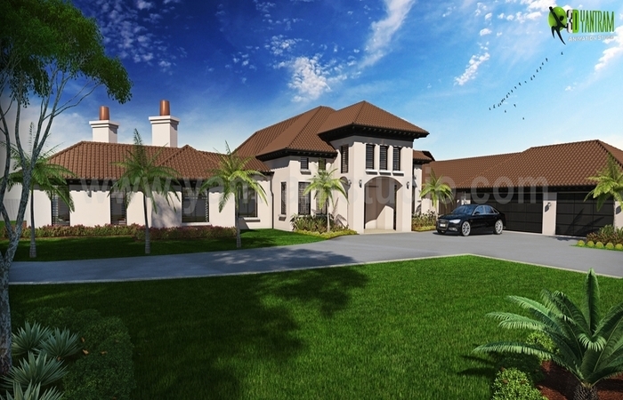 Realize the Dream House Exterior Rendering Front View
