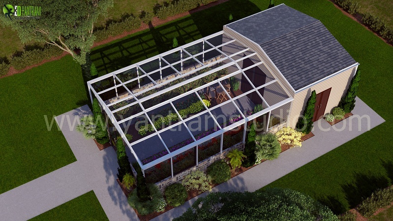 3D Architectural Green House Design