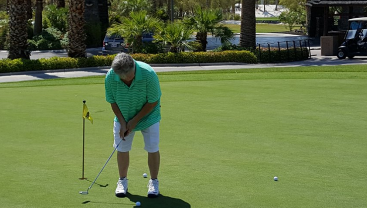 Bob on the BALI HAI Golf Course practice green in Las Vegas - June 2016