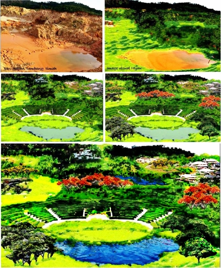 landscape design image for Tin mining excavation Bangka - Belitung by Baginda