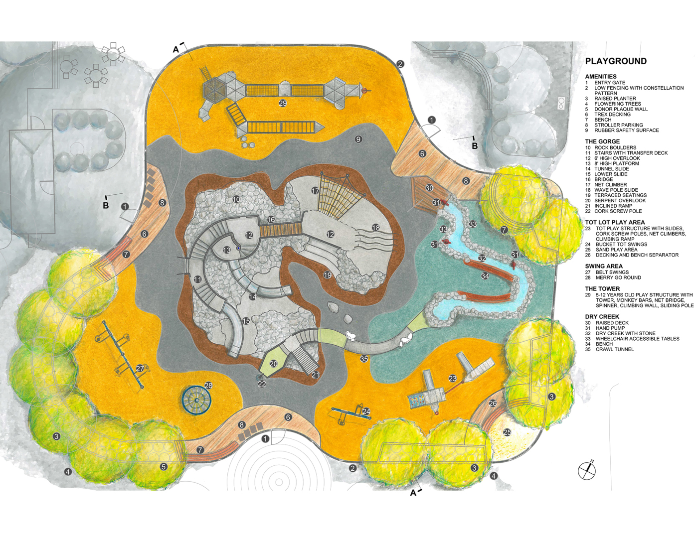 Concept plan for Lafayette Park