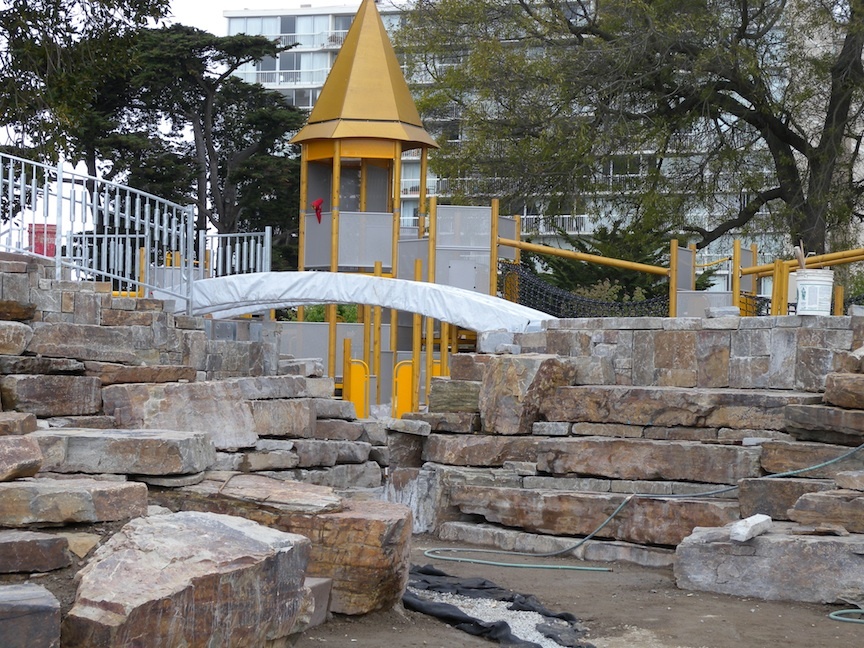 The Gorge and The Tower under construction